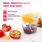 Handy and Compact Chopper 3 Blade Stainless Steel