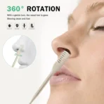 Double Sided Nose Hair Trimmer for Men Women 3Pcs - 360 Degree Rotating Nose Hair Cleaner