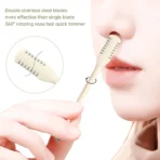 Double Sided Nose Hair Trimmer for Men Women 3Pcs - 360 Degree Rotating Nose Hair Cleaner - Image 2