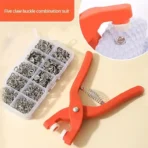 Snap Button Kit With Hand Pressure Pliers 50Pcs Snaps , Metal Snaps For Sewing, Sewing Snaps For DIY Crafts Clothes Hats