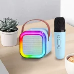 K12 Wireless Microphone Karaoke Bluetooth Speaker with RGB Light - Image 3