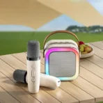 K12 Wireless Microphone Karaoke Bluetooth Speaker with RGB Light - Image 2
