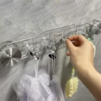 5 Hooks Plastic Rotating Suction Cup Hanger - Multi-purpose Suction Cup Hook - Punchless Corrugated Rotating Suction Cup Hanger