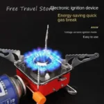 Portable Gas Stove For Camping Picnic Cooking Mini Gas Stove for Travelling Folding Furnace Burner Butane Gas Stove With Gas bottle