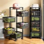 Round Shape Vegetable Basket Kitchen Storage Racks