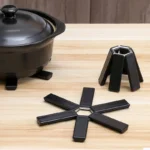 Folding Pot Mat Foldable Trivet Hot Pot Holder Expandable Non-Slip for Table & Countertop Gadgets Outdoor Dinner By Uteki