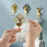 4 Pcs Beautiful Acrylic Strong Hooks