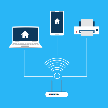 Smart Wall Mounted WiFi Router Stand